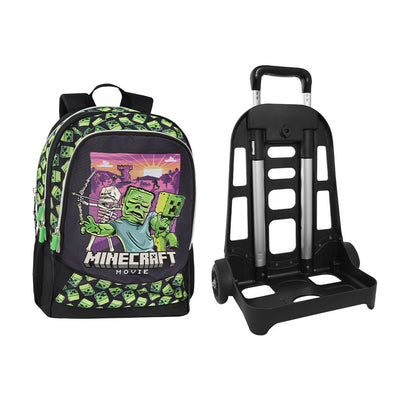 Zaino Organizzato Trolley Staccabile Minecraft Movie