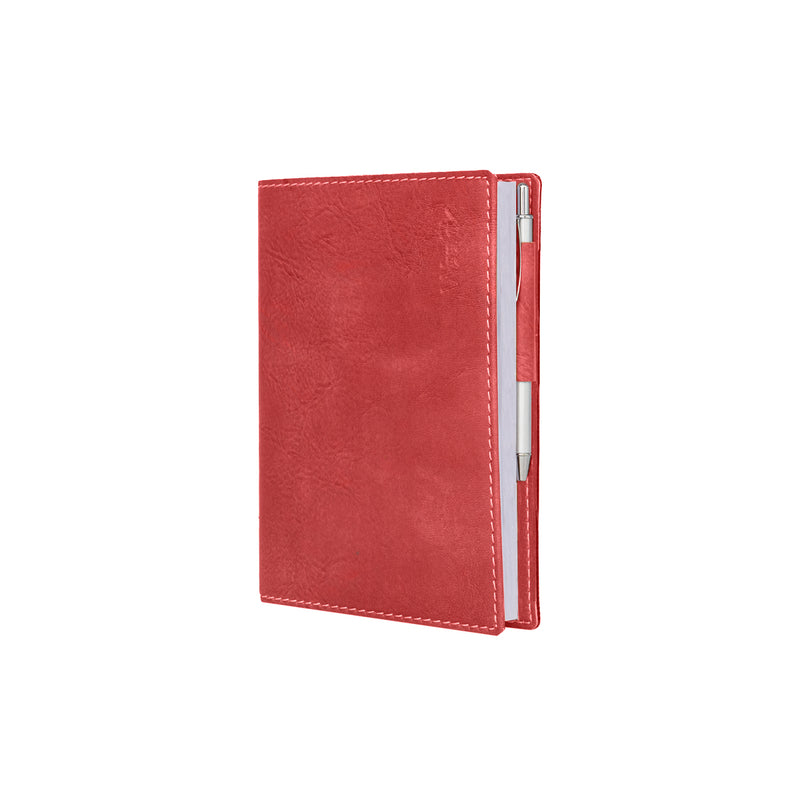 Agenda 12 Mesi Settimanale Intempo Weekly Skin 2026 Intercambiabile in Similpelle Rosso 10 x 15 cm