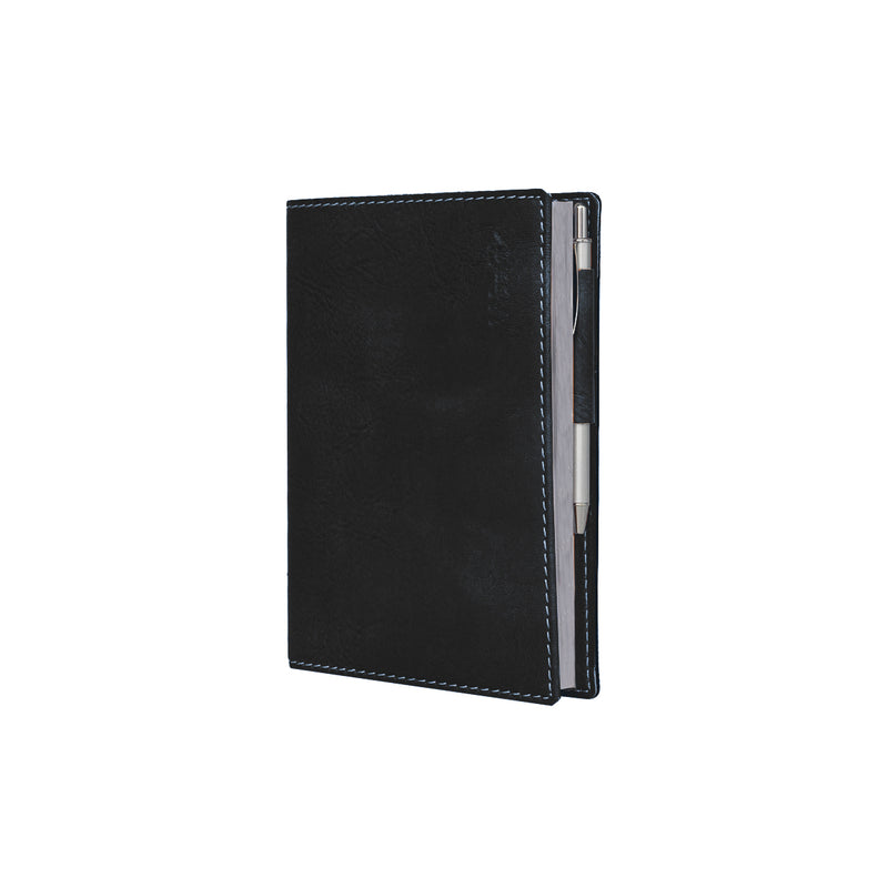 Agenda 12 Mesi Settimanale Intempo Weekly Skin 2026 Intercambiabile in Similpelle Nero 10 x 15 cm
