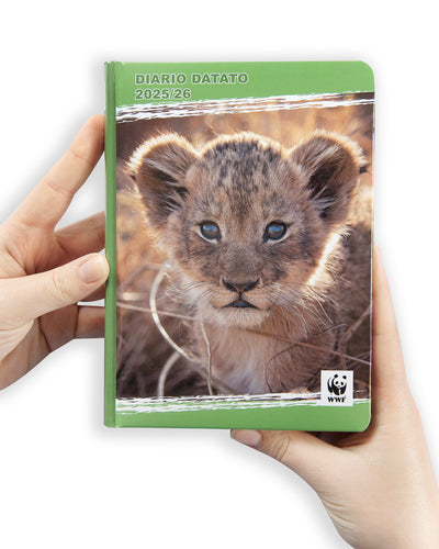 Diario 12 Mesi 25/26 Standard Leone WWF Fotografico