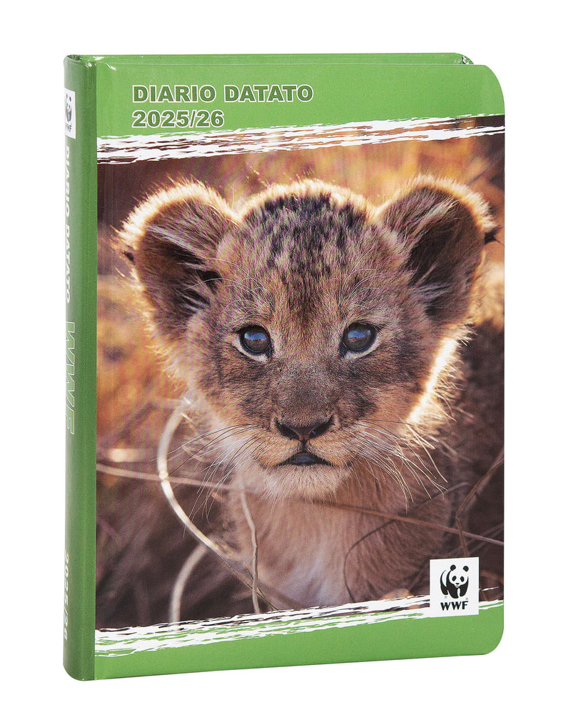 Diario 12 Mesi 25/26 Standard Leone WWF Fotografico