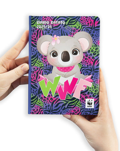Diario 12 Mesi 25/26 Standard Koala WWF Illustrato
