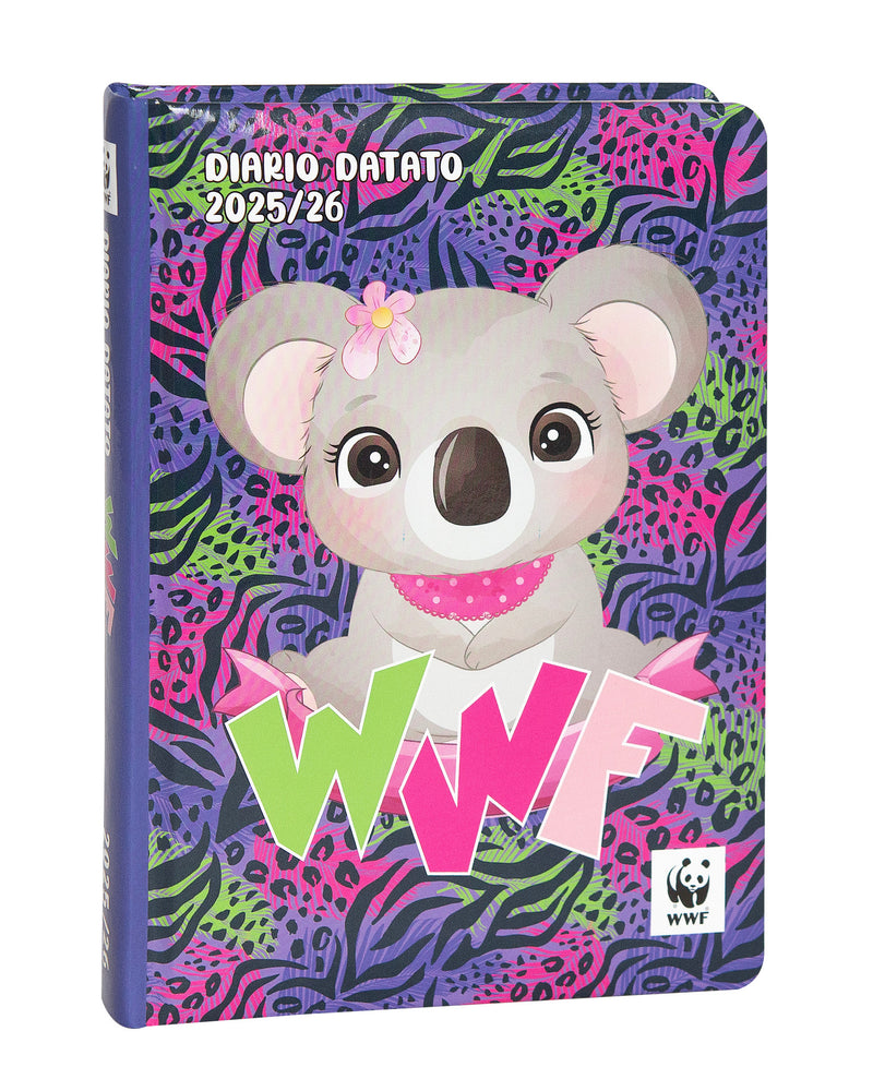 Diario 12 Mesi 25/26 Standard Koala WWF Illustrato
