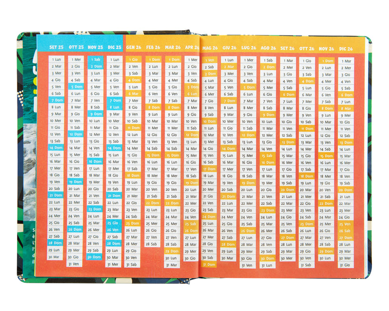 Diario 12 Mesi 25/26 Standard Lupo WWF Illustrato