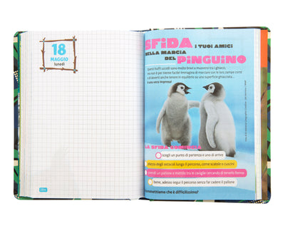 Diario 12 Mesi 25/26 Standard Lupo WWF Illustrato