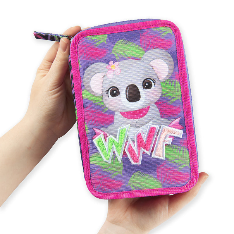Astuccio 3 Zip WWF Illustrato Koala