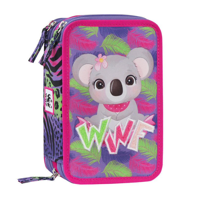 Astuccio 3 Zip WWF Illustrato Koala