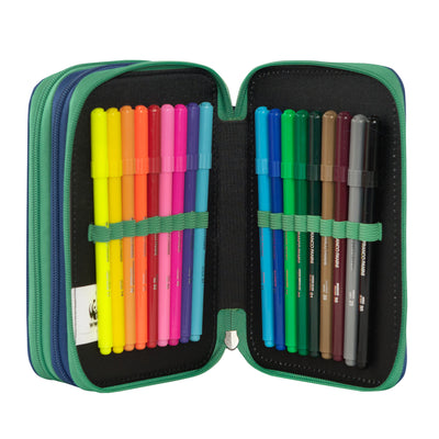 Astuccio 3 Zip WWF Illustrato Lupo