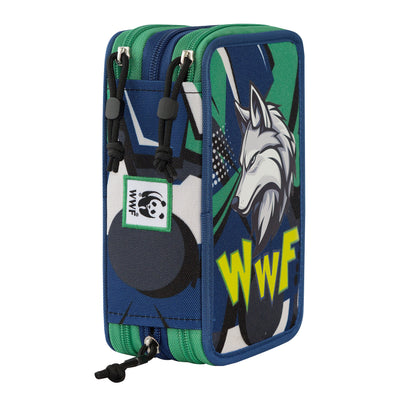 Astuccio 3 Zip WWF Illustrato Lupo