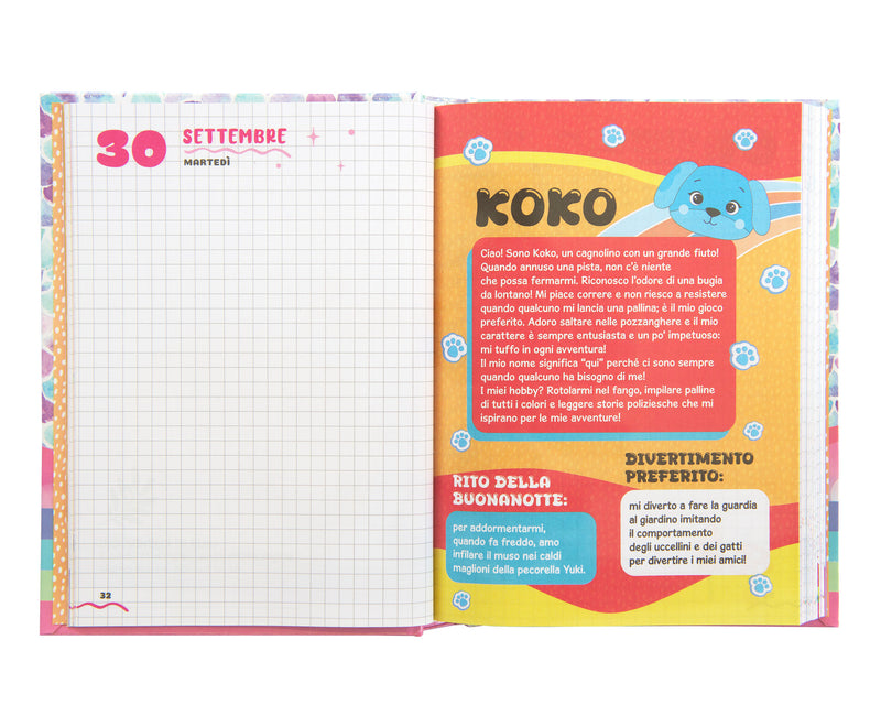 Diario 12 Mesi 25/26 Standard Pinguino Mofumofu