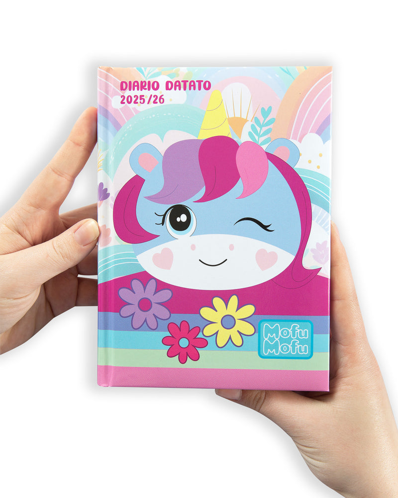 Diario 12 Mesi 25/26 Standard Unicorno Mofumofu