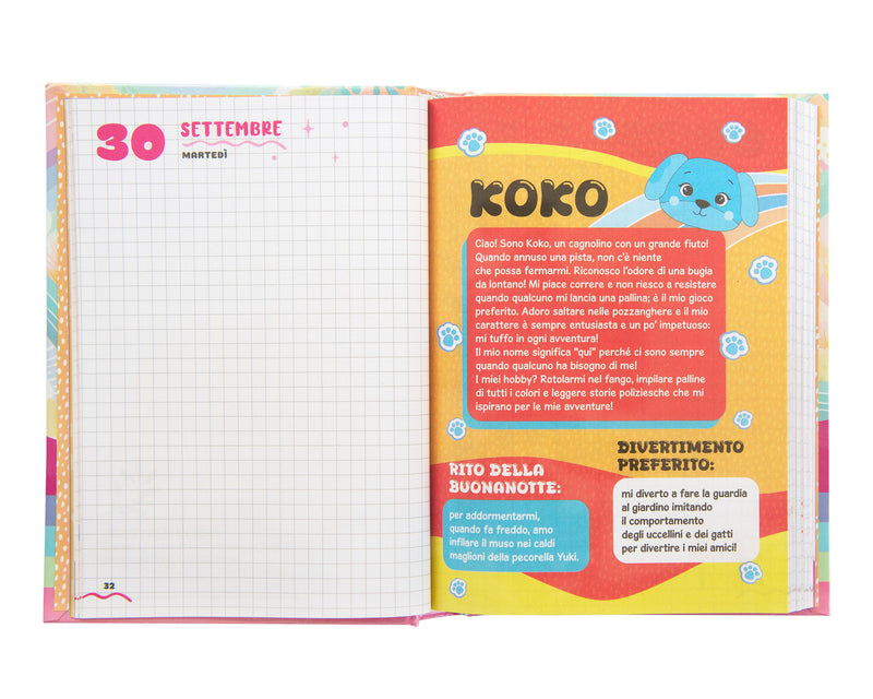 Diario 12 Mesi 25/26 Standard Unicorno Mofumofu