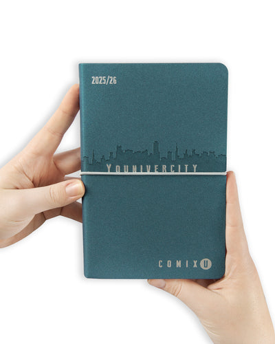 Agenda Settimanale 13 Mesi 25/26 Medium Comix U Younivercity Blue
