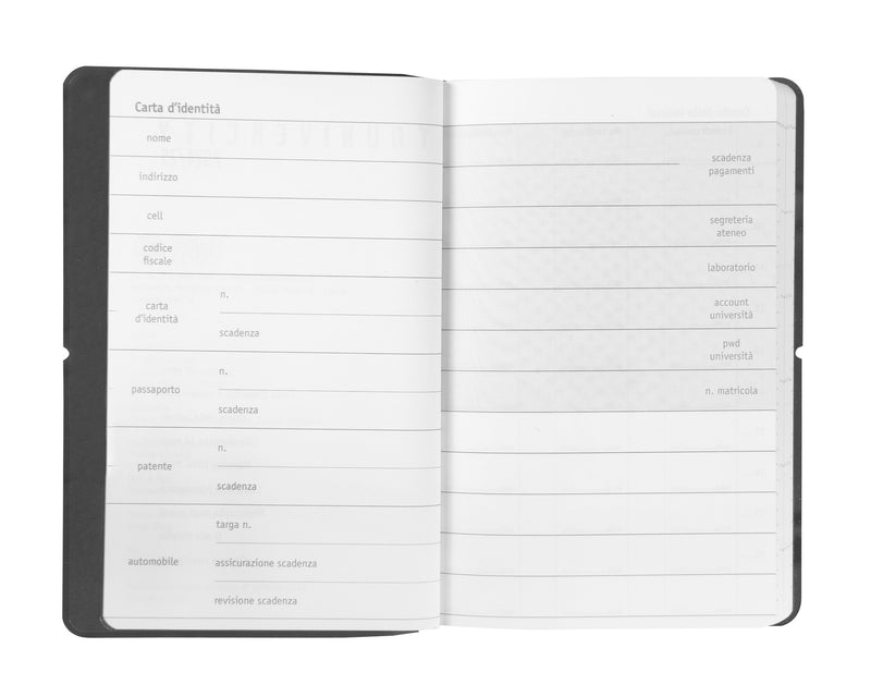 Agenda Settimanale 13 Mesi 25/26 Medium Comix U Younivercity Grey