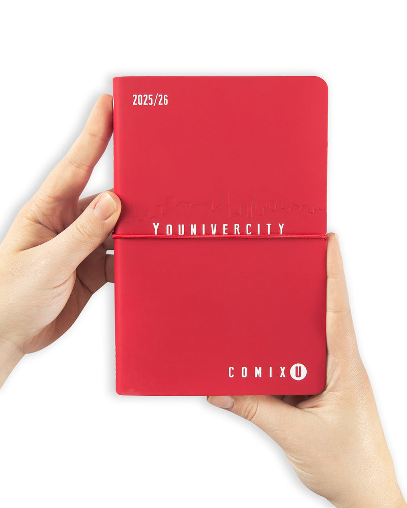 Agenda Settimanale 13 Mesi 25/26 Medium Comix U Younivercity Red