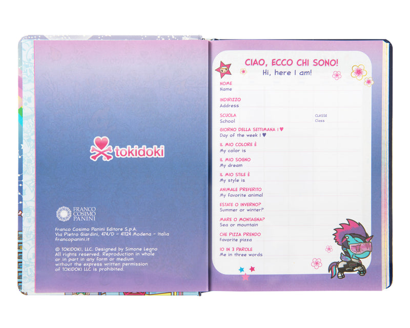 Superdiario Standard Datato 25/26 Tokidoki Blu