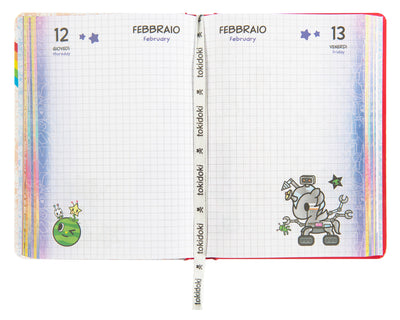 Superdiario Standard Datato 25/26 Tokidoki Rosso