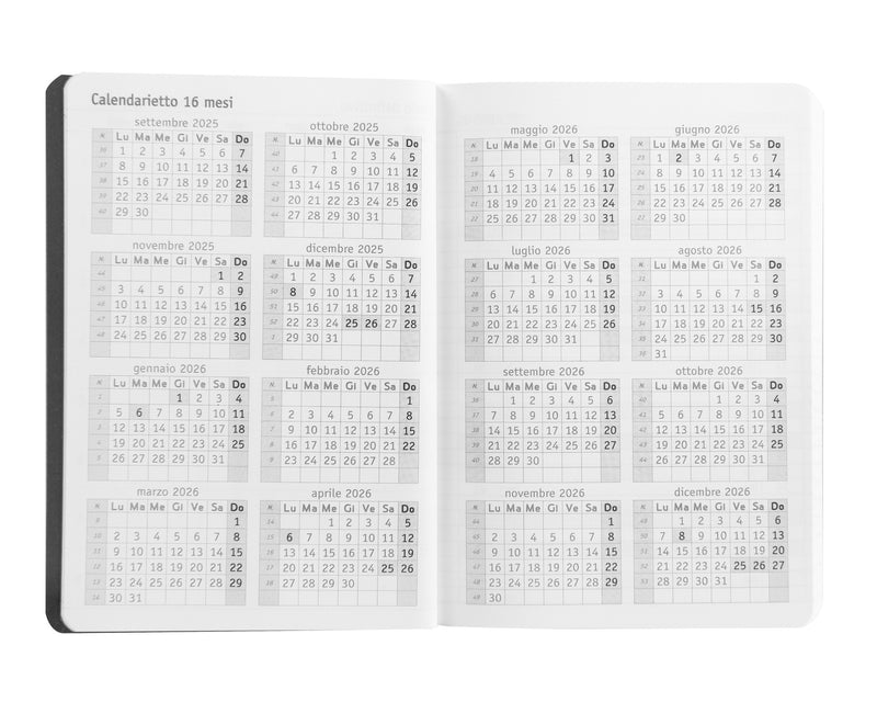 Diario 13 Mesi 25/26 Day Mini Comix U Yourself Black