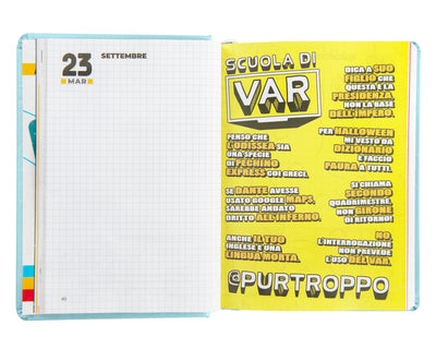 Diario Comix 16 Mesi 25/26 Standard Azure