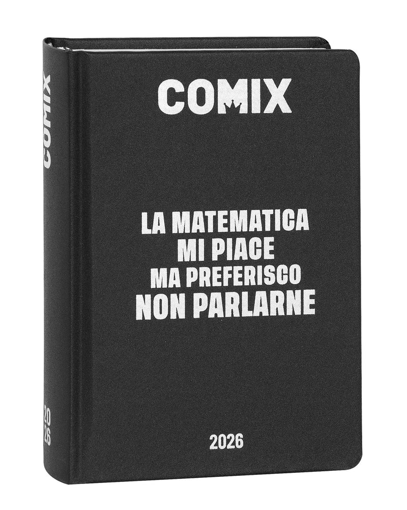 Diario Comix 16 Mesi 25/26 Standard Black&Silver