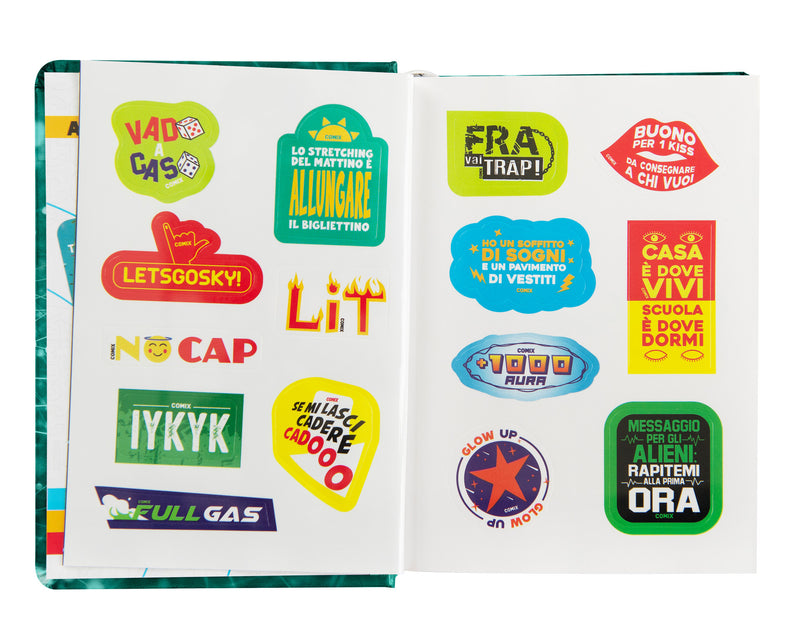 Diario Comix 16 Mesi 25/26 Standard Elettric Green