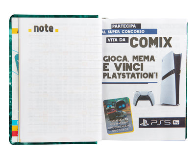 Diario Comix 16 Mesi 25/26 Standard Elettric Green