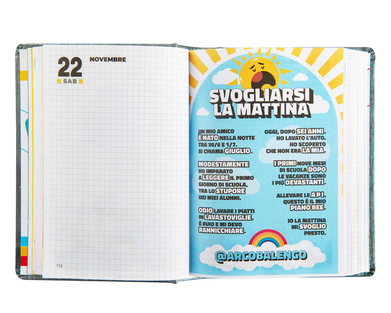 Diario Comix 16 Mesi 25/26 Standard Gear Black
