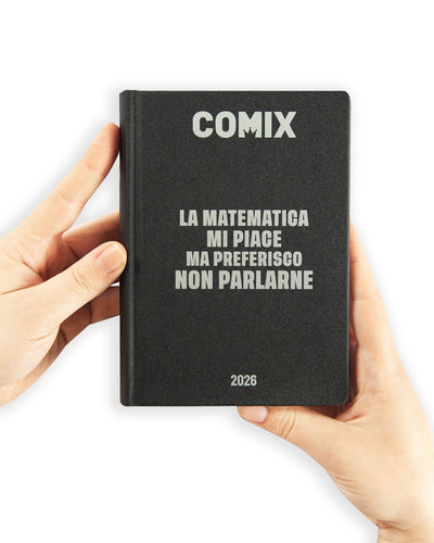 Diario Comix 16 Mesi 25/26 Mini Black&Silver