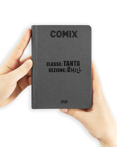 Diario Comix 16 Mesi 25/26 Mini Charcoal