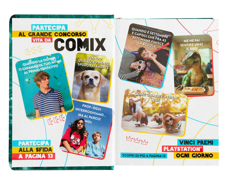 Diario Comix 16 Mesi 25/26 Mini Elettric Green
