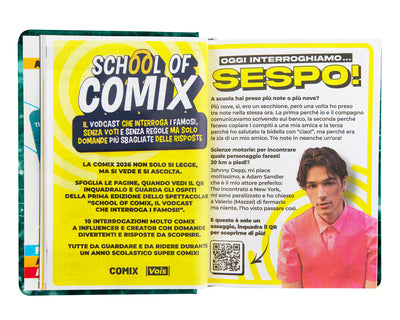 Diario Comix 16 Mesi 25/26 Mini Elettric Green