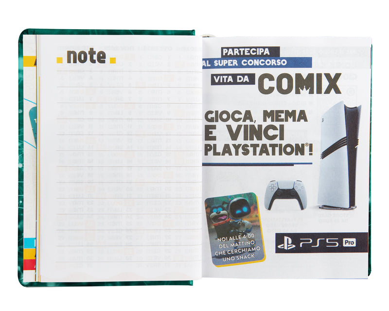 Diario Comix 16 Mesi 25/26 Mini Elettric Green