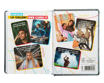 Diario Comix 16 Mesi 25/26 Mini Gear Black