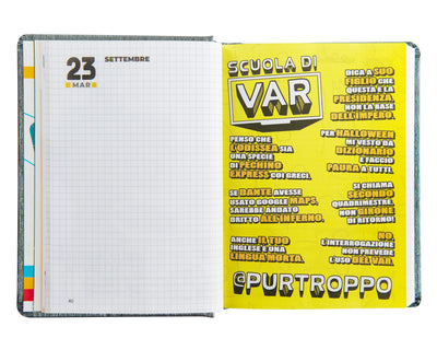 Diario Comix 16 Mesi 25/26 Mini Gear Black