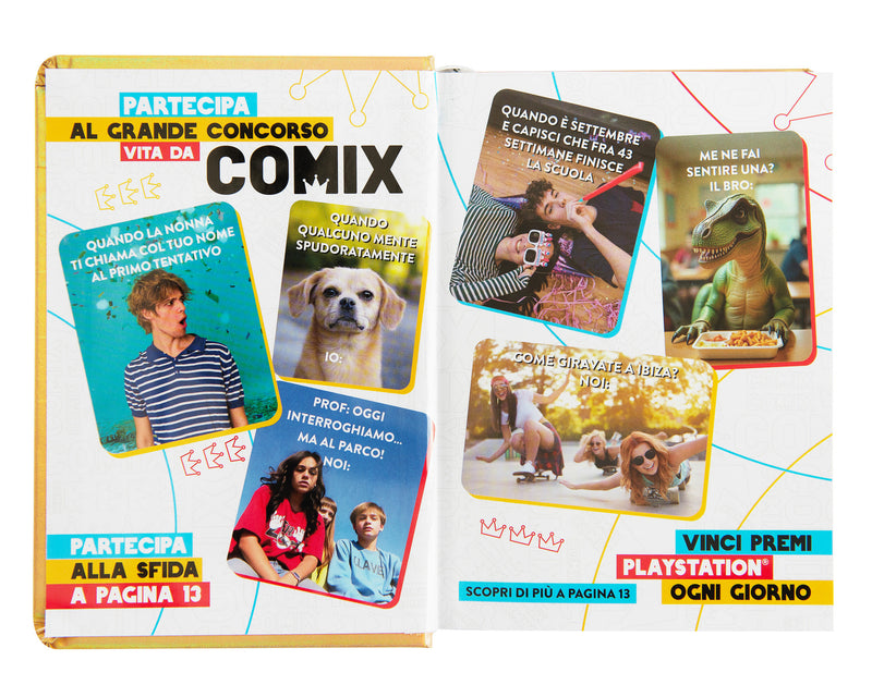 Diario Comix 16 Mesi 25/26 Mini Gold