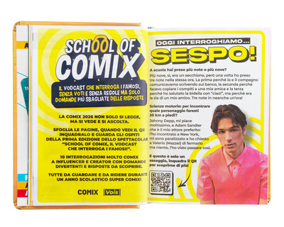 Diario Comix 16 Mesi 25/26 Mini Gold