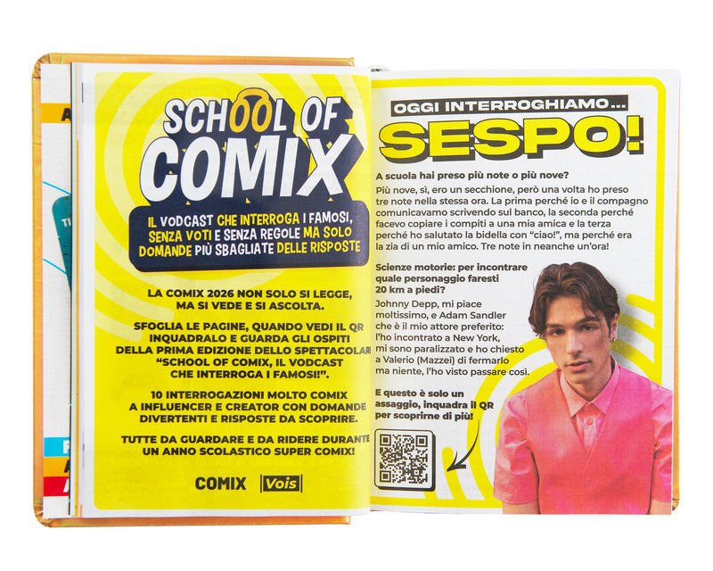 Diario Comix 16 Mesi 25/26 Mini Gold