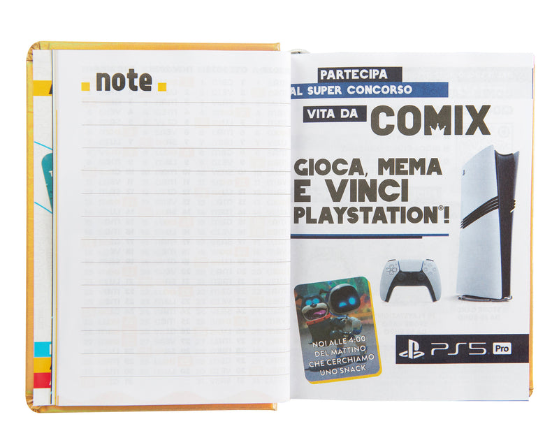 Diario Comix 16 Mesi 25/26 Mini Gold