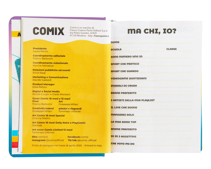 Diario Comix 16 Mesi 25/26 Mini Sunrise Sky