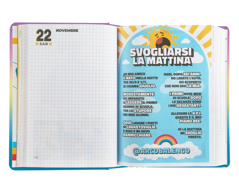 Diario Comix 16 Mesi 25/26 Mini Sunrise Sky