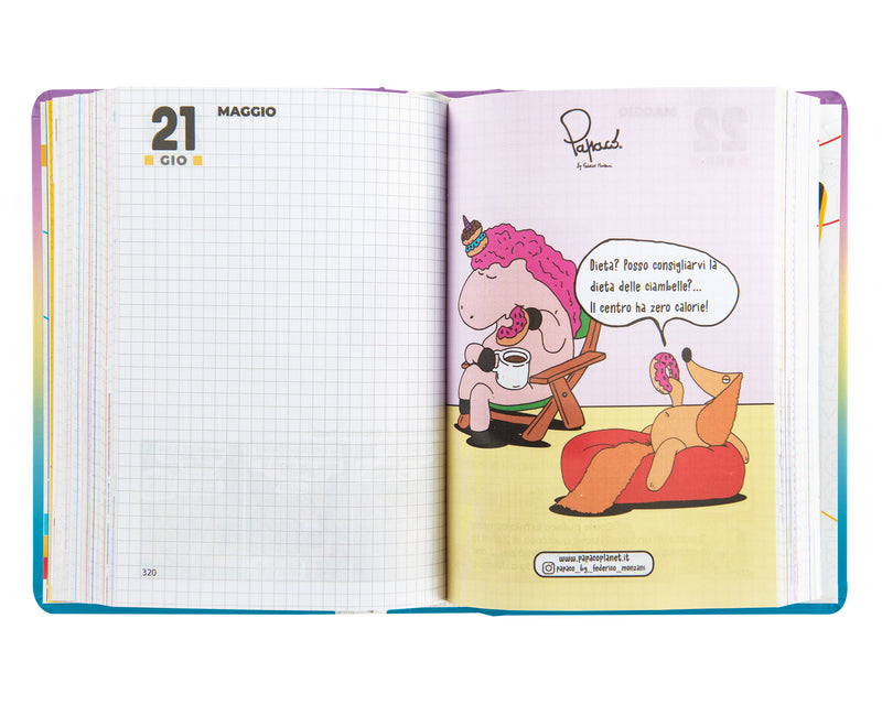 Diario Comix 16 Mesi 25/26 Mini Sunrise Sky