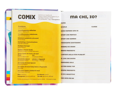 Diario Comix 16 Mesi 25/26 Mini Silky Wave