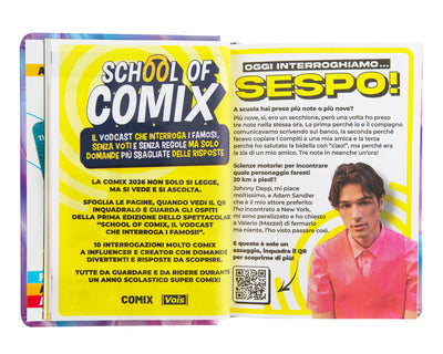 Diario Comix 16 Mesi 25/26 Mini Silky Wave