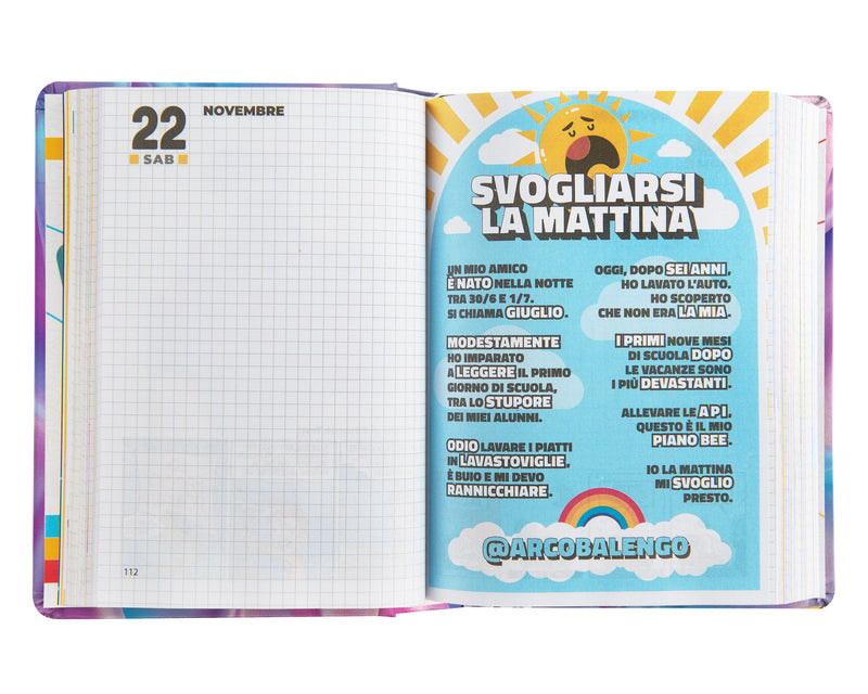 Diario Comix 16 Mesi 25/26 Mini Silky Wave