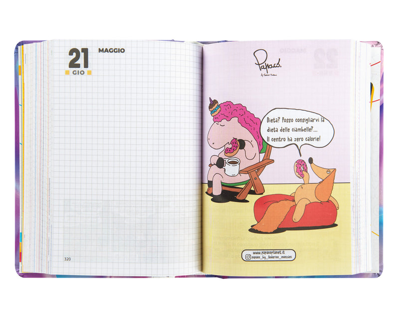 Diario Comix 16 Mesi 25/26 Mini Silky Wave