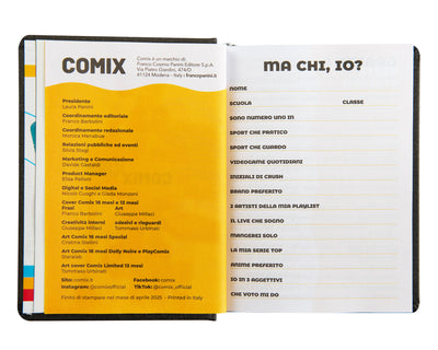 Diario Comix 16 Mesi 25/26 Mignon Charcoal