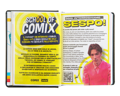 Diario Comix 16 Mesi 25/26 Mignon Charcoal