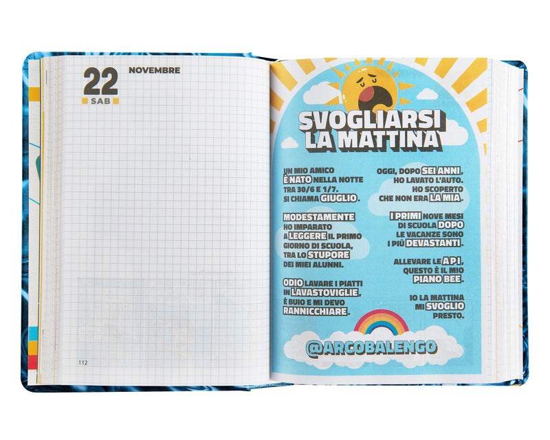 Diario Comix 16 Mesi 25/26 Mignon Metallic Fluid