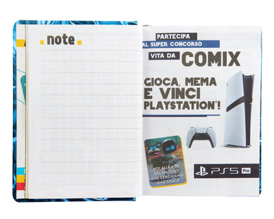 Diario Comix 16 Mesi 25/26 Mignon Metallic Fluid