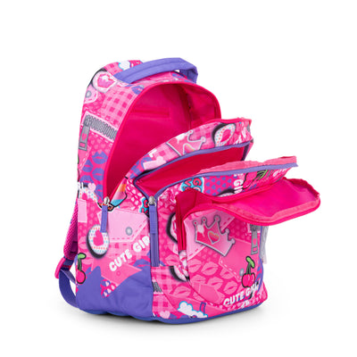 Zaino Organizzato Comix Wave Pins Girl